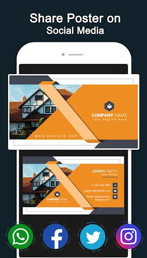 Business Visiting Card Maker Photo Logo screenshot 5