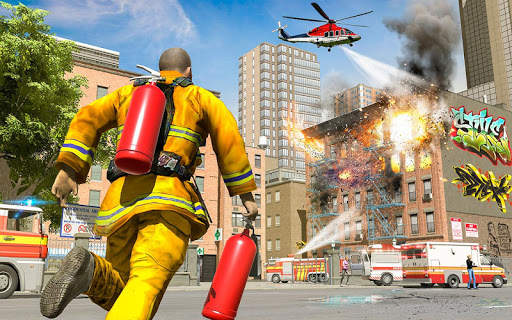 FireFighter Truck Driving Game screenshot 1