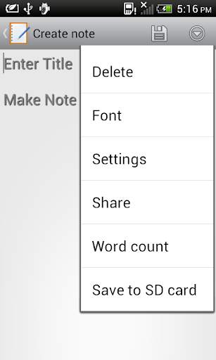 My Notes screenshot 3