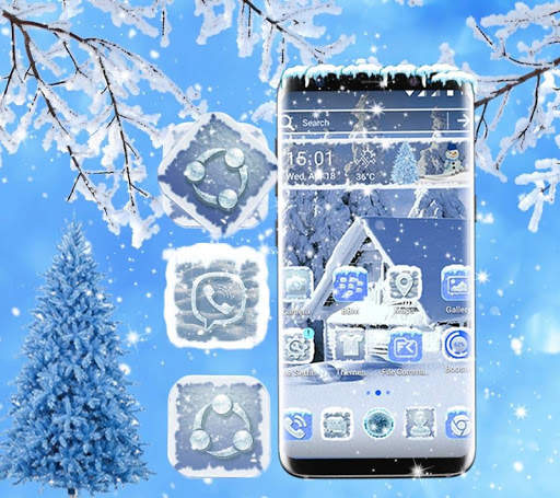 Ice Snow Launcher Theme screenshot 5