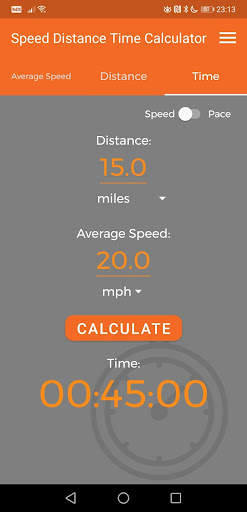 Speed Distance Time Calculator screenshot 3