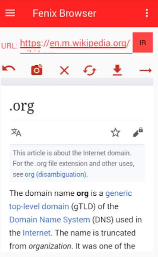 Fenix Web Browser screenshot 3