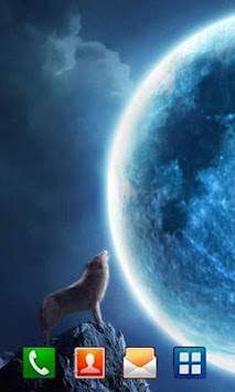 Wolves Night live wallpaper screenshot 2