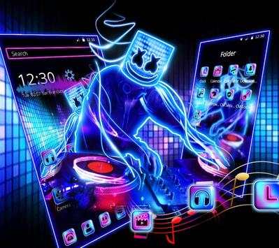 Neon DJ Music Launcher Theme screenshot 4