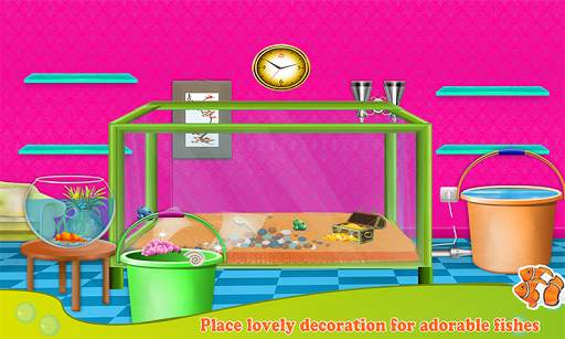 Fish Aquarium Wash: Pet Care & Home Cleaning Game screenshot 1