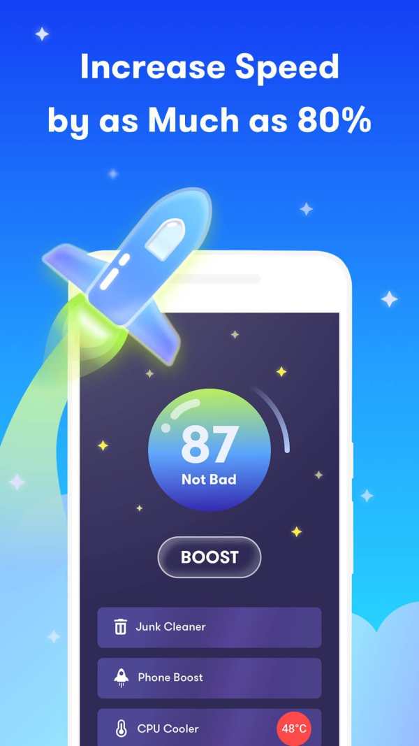 UFO Cleaner : Junk Clean + Task Killer & Booster screenshot 1