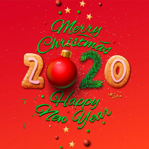 New year messages and Christmas greetings 2020 icon