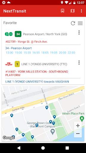 Toronto - GTA Bus Schedule screenshot 1