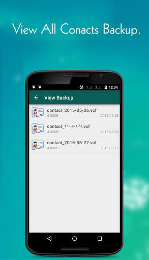 Contact Backup screenshot 5