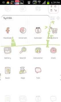 Panda Bebe go launcher theme screenshot 2
