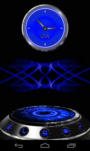 Alien Blue Next Launcher theme screenshot 2
