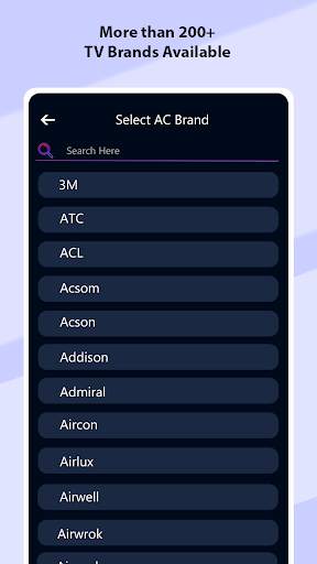 Remote control for TV, AC, Settop box -STB screenshot 2