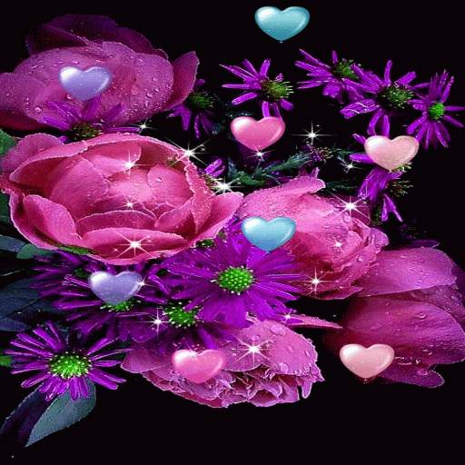 Flowers Hearts Live Wallpaper 3