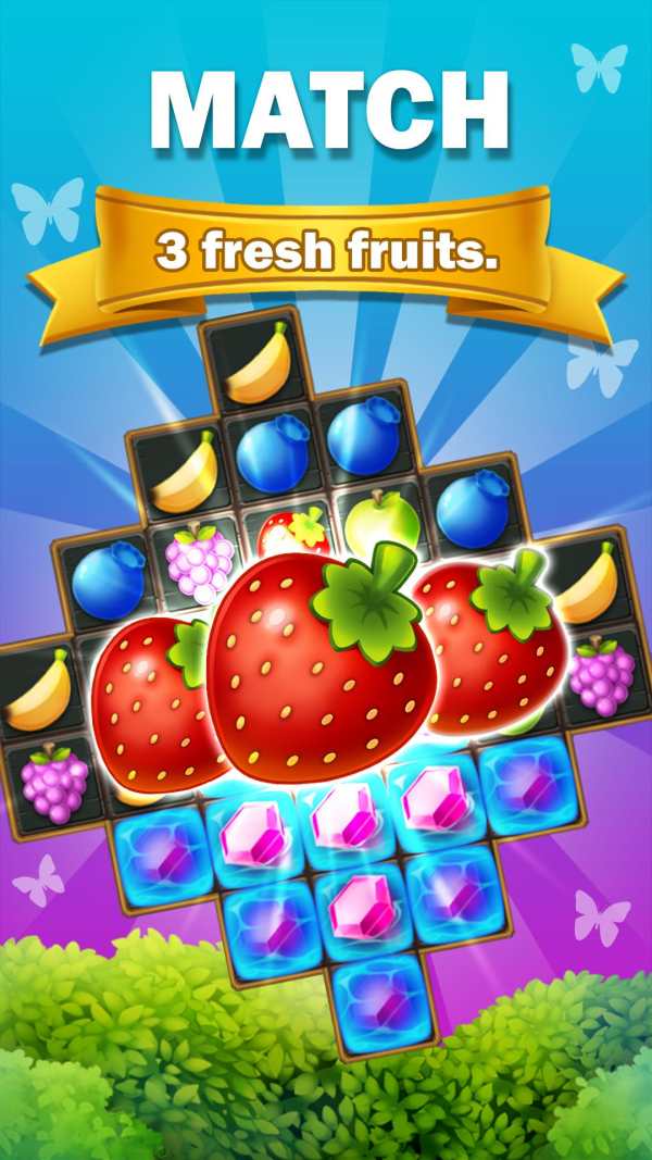 Sweet Fruits POP : Match 3 screenshot 1