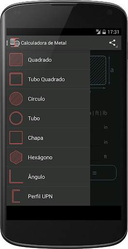 Calculo de Pesos Metal screenshot 2