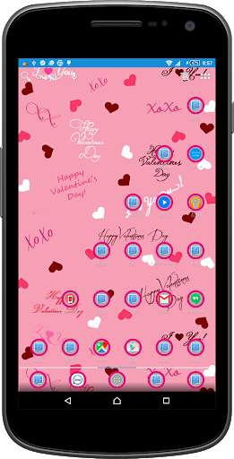 Girly Pink Theme & Launcher screenshot 1