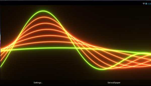 Nexus Neon Wave HD LWP screenshot 10