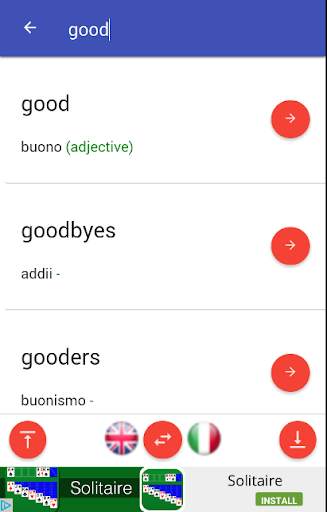 italian, english, dictionary, offline, translator screenshot 5