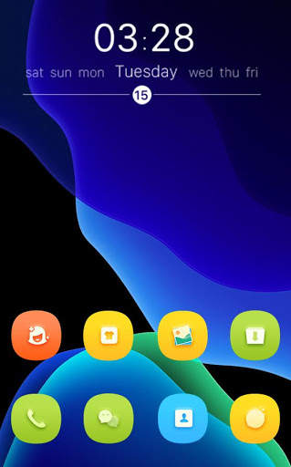 Theme for OS 13 Colorful Glass launcher screenshot 6