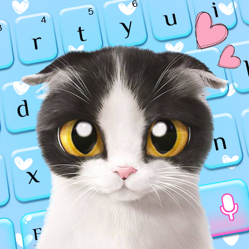 Blue Cute Kitty keyboard icon