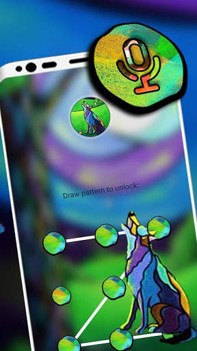 Crayon Art Wolf Launcher Theme 4 تصوير الشاشة