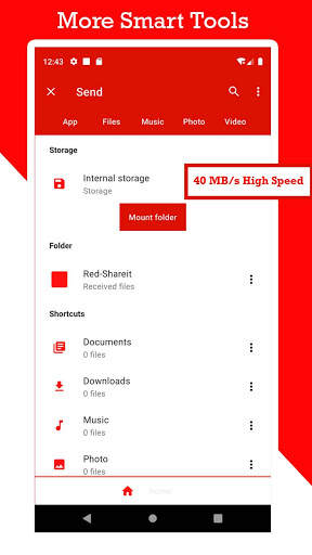 Red-Shareit-Share - File Transfer & share apps скриншот 3