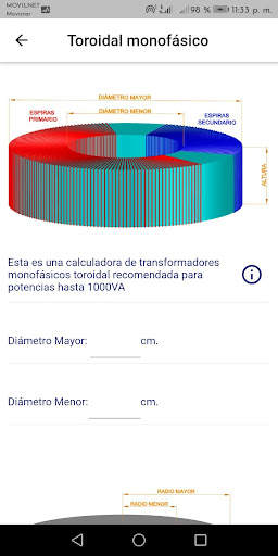 Cálculo de transformadores - L screenshot 5