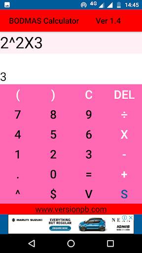 BODMAS Calculator 4 تصوير الشاشة