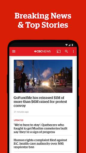 CBC News screenshot 1