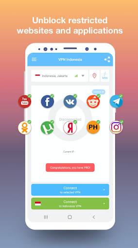 VPN Indonesia - get free Indonesian IP screenshot 2