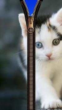Cat Zipper Screen Lock screenshot 2