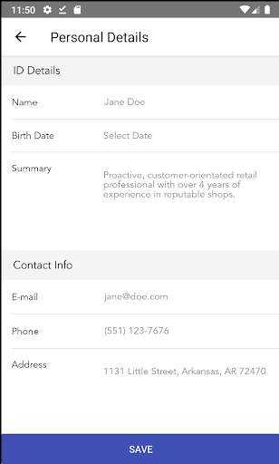 Resume App - Simple Smart Resu 3 تصوير الشاشة