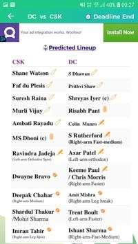 Greatest11™ -Guide for Dream11 and IPL2020 Team screenshot 5
