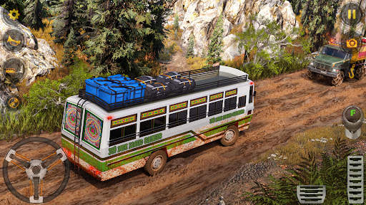 Offroad Driving Mud Bus Game screenshot 2