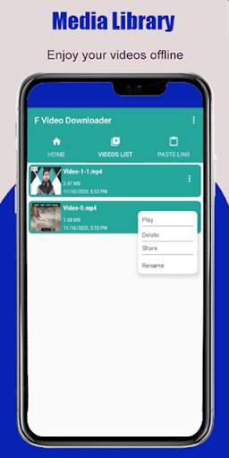 F Video Downloader for facebook, Video Player, fb screenshot 4