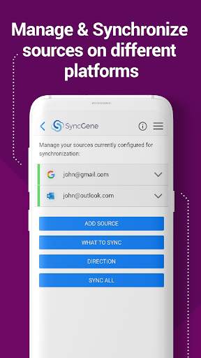 SyncGene Contact Calendar Sync 5 تصوير الشاشة