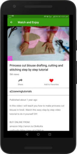 Hindi Blouse Cutting and Stitching Video Tutorials screenshot 4