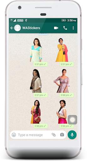 Keerthy Suresh Stickers 4 WhatsApp screenshot 5
