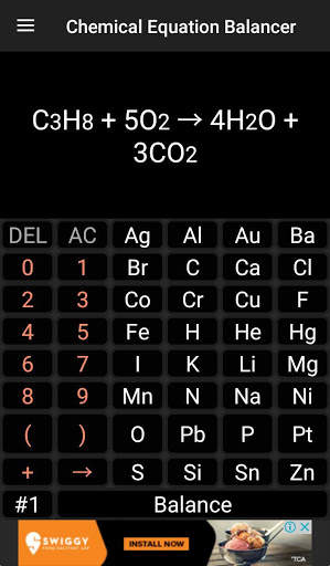 Chemistry Calculator - Chemical Equation Balancer screenshot 3
