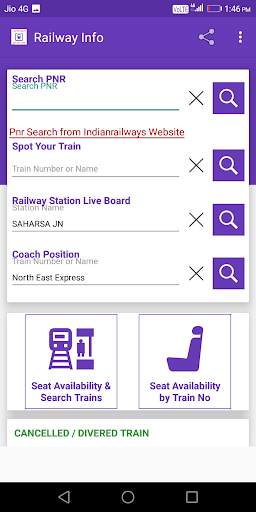Railinfo- PNR & W/L Train Ticket Prediction screenshot 6