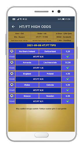 Analysis Betting Tips HT/FT screenshot 3
