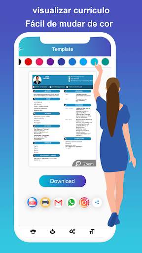 Fazer Currículo, CV em PDF screenshot 5