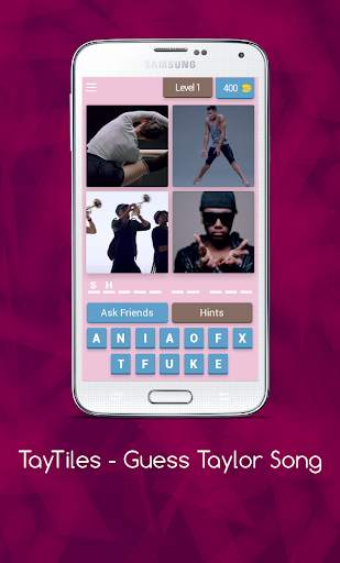Taylor Swift Songs Guess Game - TayTiles screenshot 1