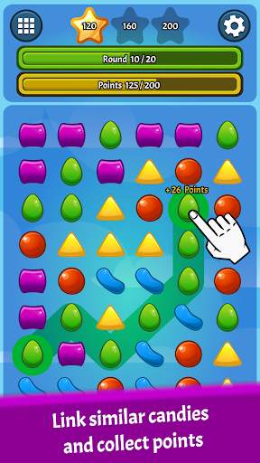 Candy Shapes Link and Merge Games screenshot 1