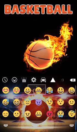 Basketball Animated Keyboard स्क्रीनशॉट 4