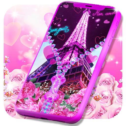 Paris zipper lock screen 9.2