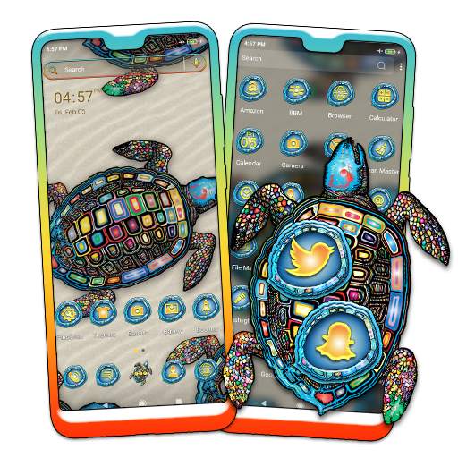 Turtle Mandala Launcher Theme 1.0