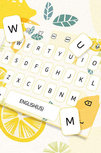 Juicy Lemon Keyboard screenshot 2
