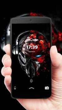 Electric robotic rose theme 1 تصوير الشاشة