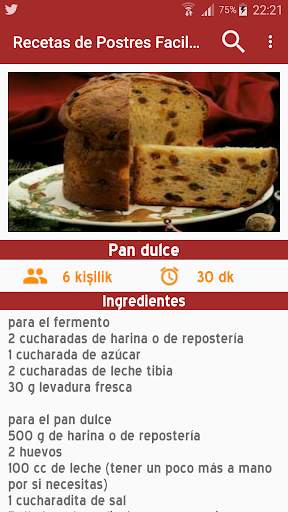 Recetas de Postres Faciles sin internet screenshot 5